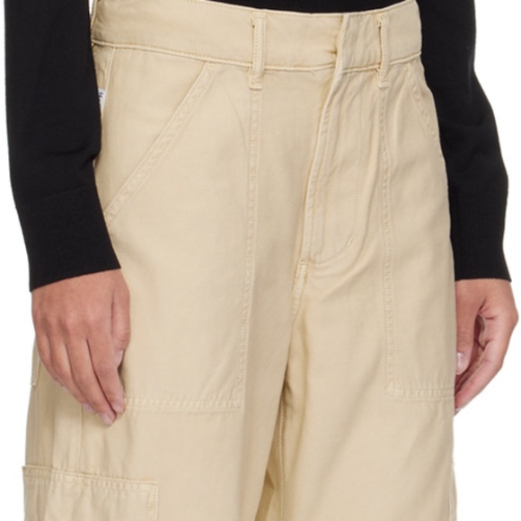 CITIZENS OF HUMANITY Beige Marcelle Cargo Pants - Picture 3 of 14